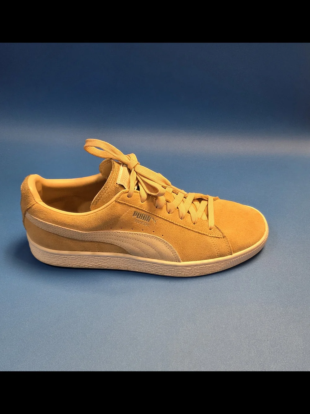 PUMA Men's Suede Classic Sneaker in Mustard Yellow